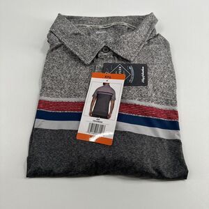 Flag & Anthem Madeflex Performance Golf Chest Stripe Polo Shirt Men's XXL NWT